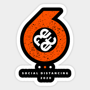 Social Distancing 2020 Sticker